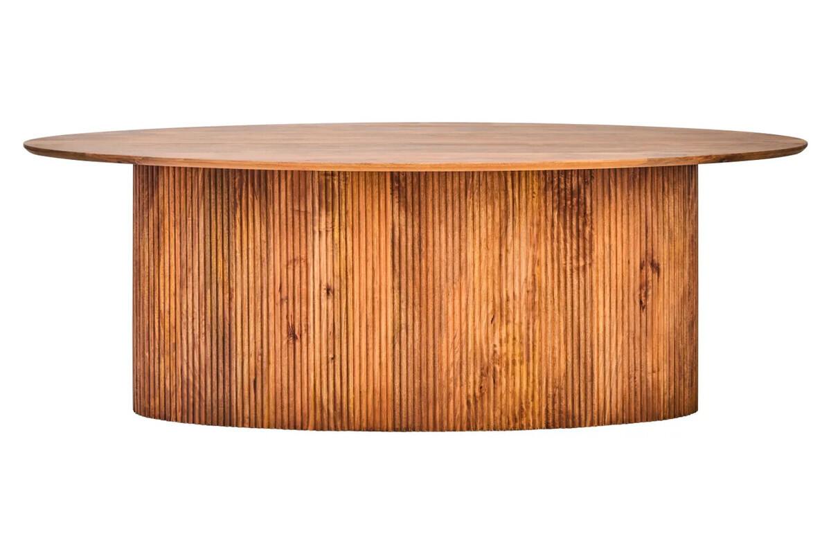 Torello Mango Wood Oval Dining Table | Kaiku