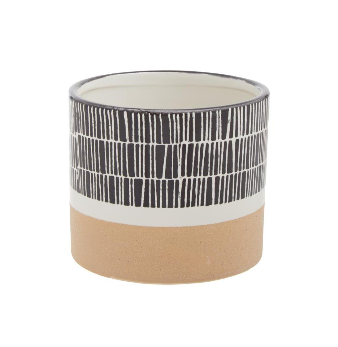 Jada Small Striped Planter | Kaiku