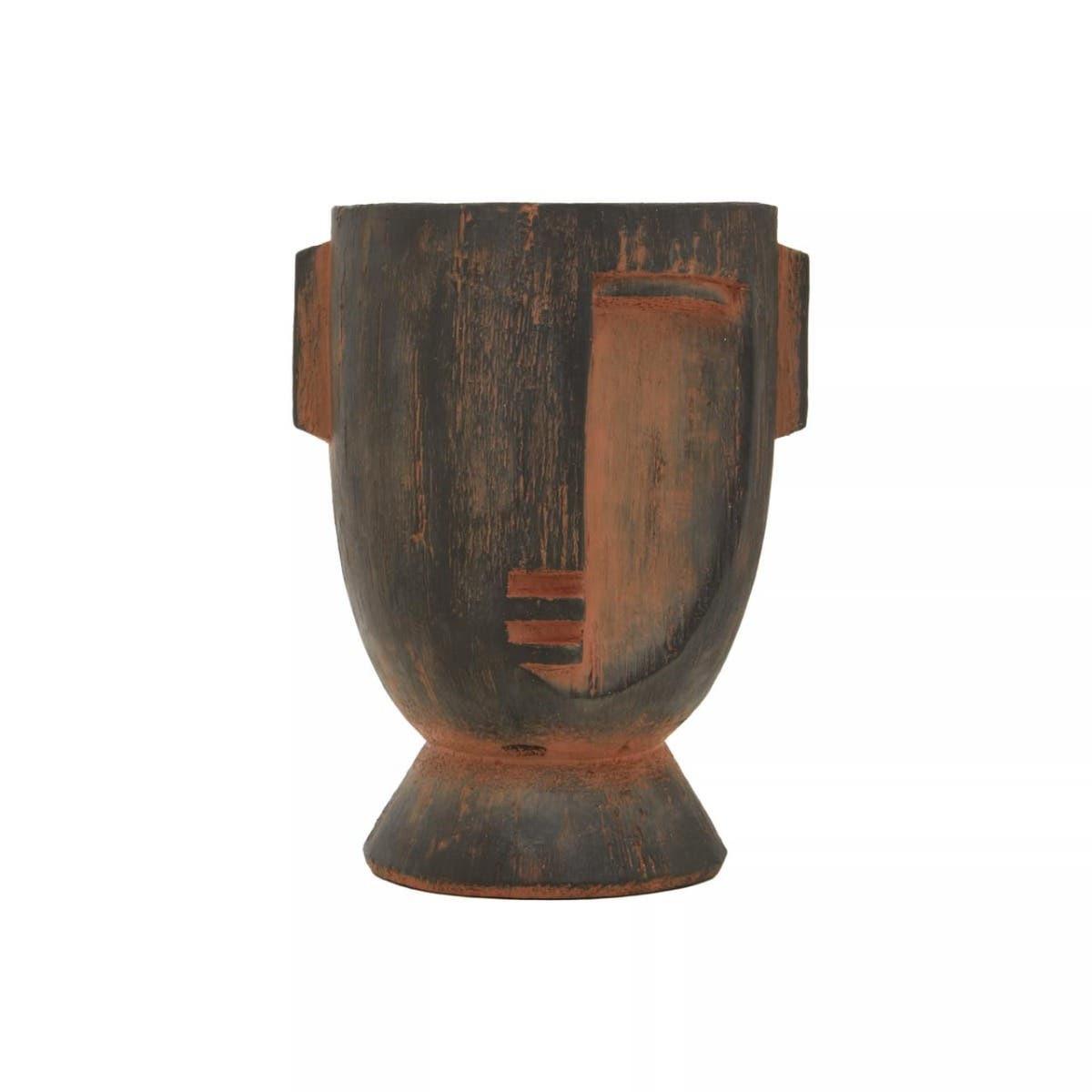 Darnell Small Rustic Face Planter | Kaiku