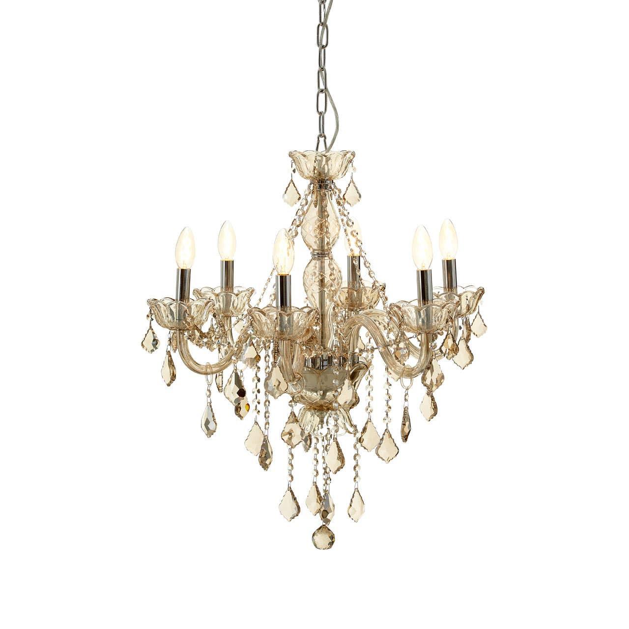 Morano 8 Bulb Champagne Glass Chandelier | Kaiku