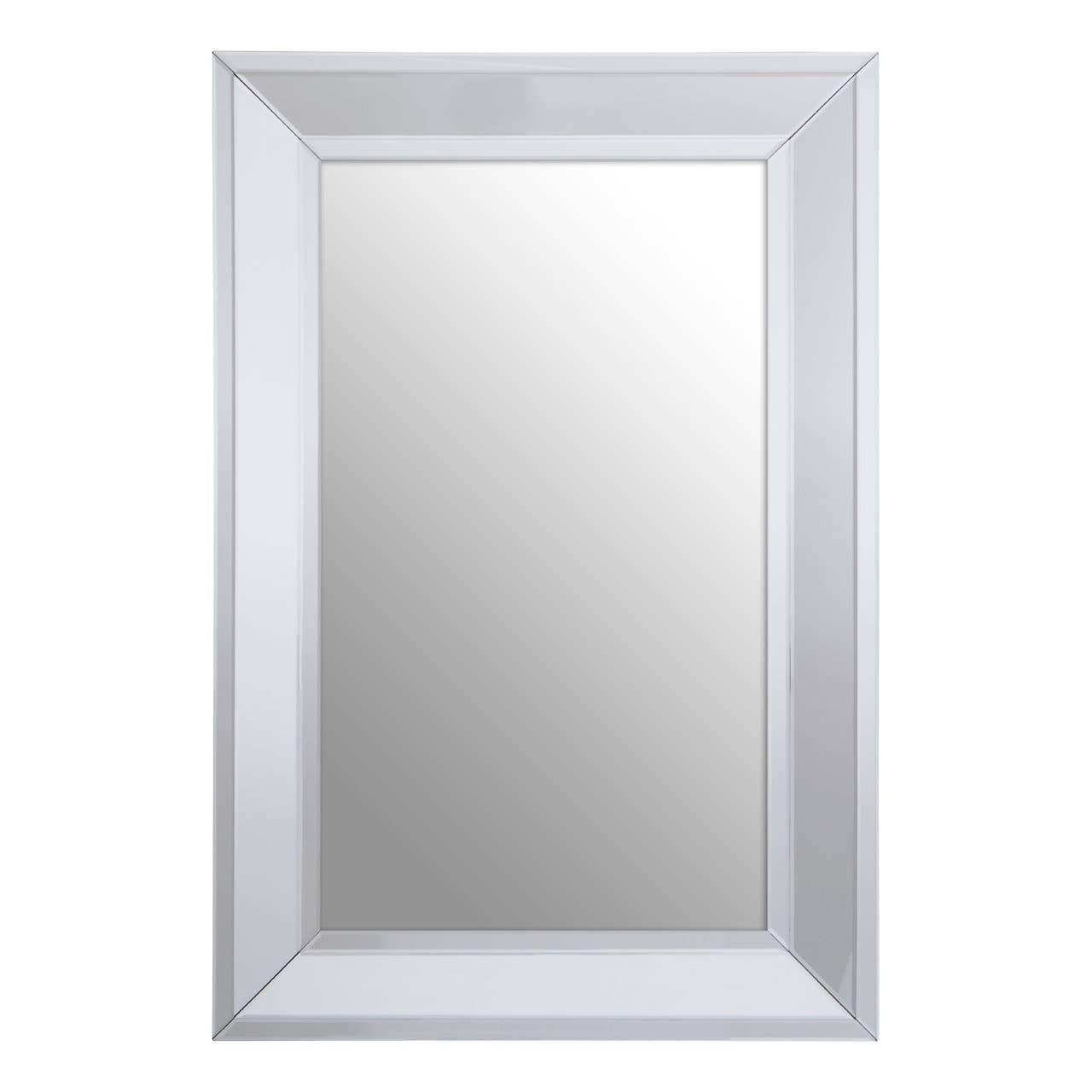 Jensen Rectangular Silver Wall Mirror | Kaiku