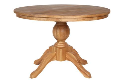 Lyon Natural Oak Wood Round Dining Table | Kaiku