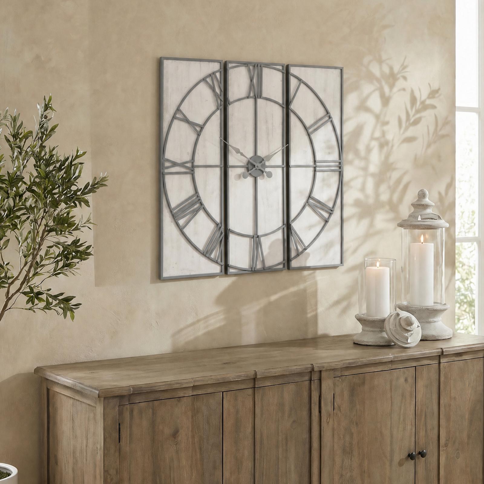 Roza Panelled Wall Clock | Kaiku