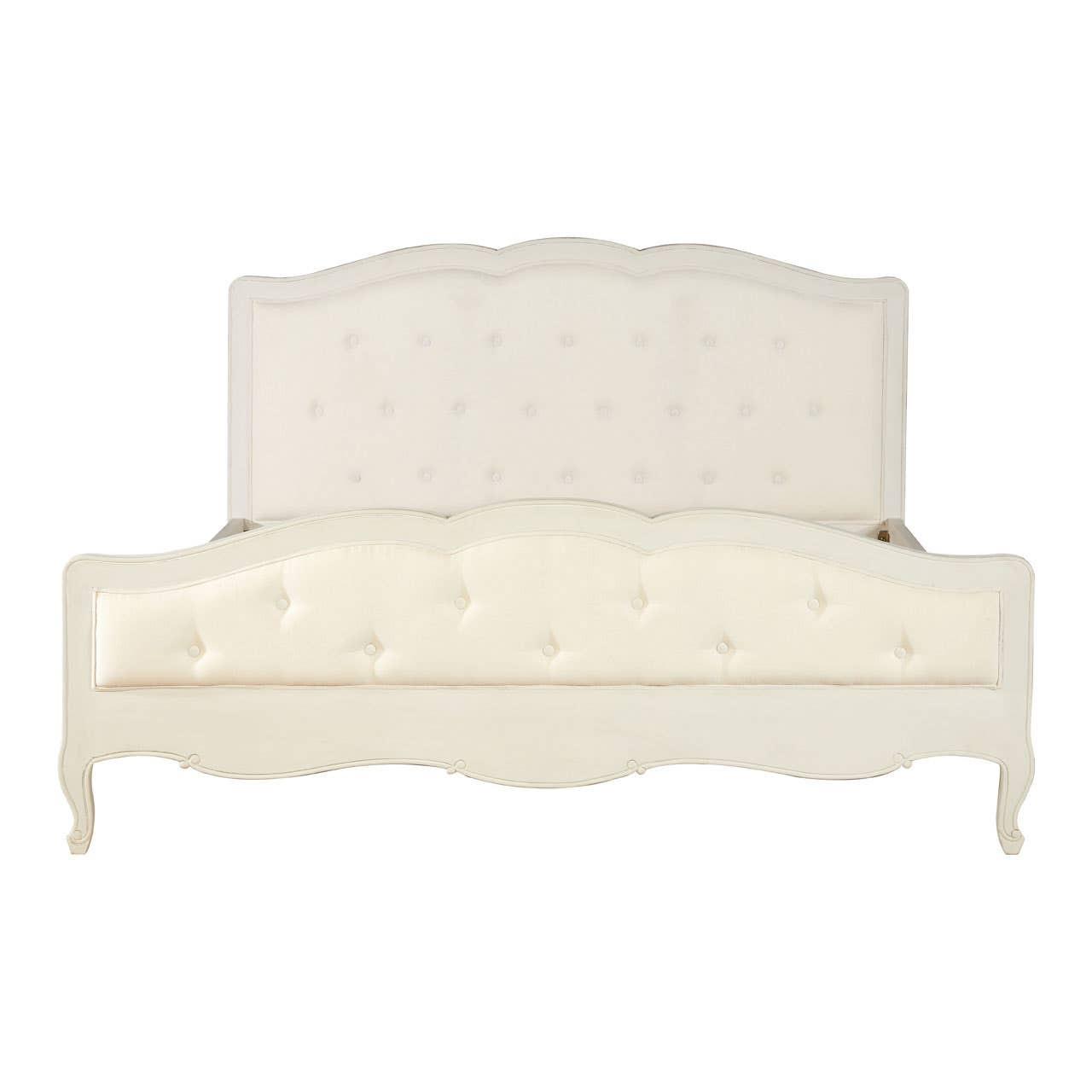 Loire White Super Kingsize Bed | Kaiku