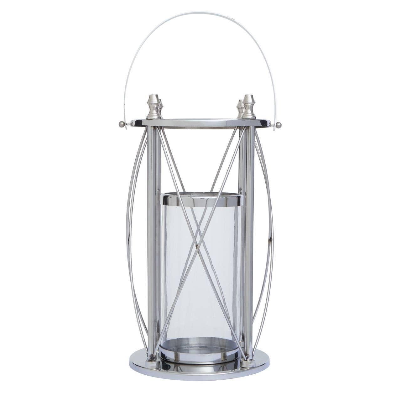 Cruzar Large Silver Lantern | Kaiku