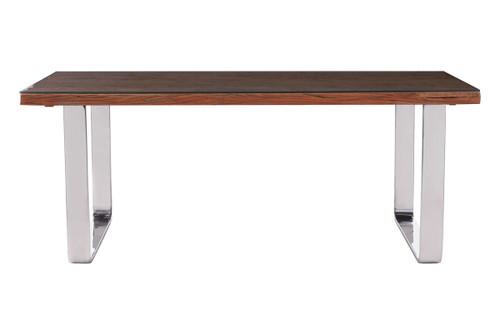 Kerala Recycled Natural Wood Dining Table with Curved Legs | Kaiku