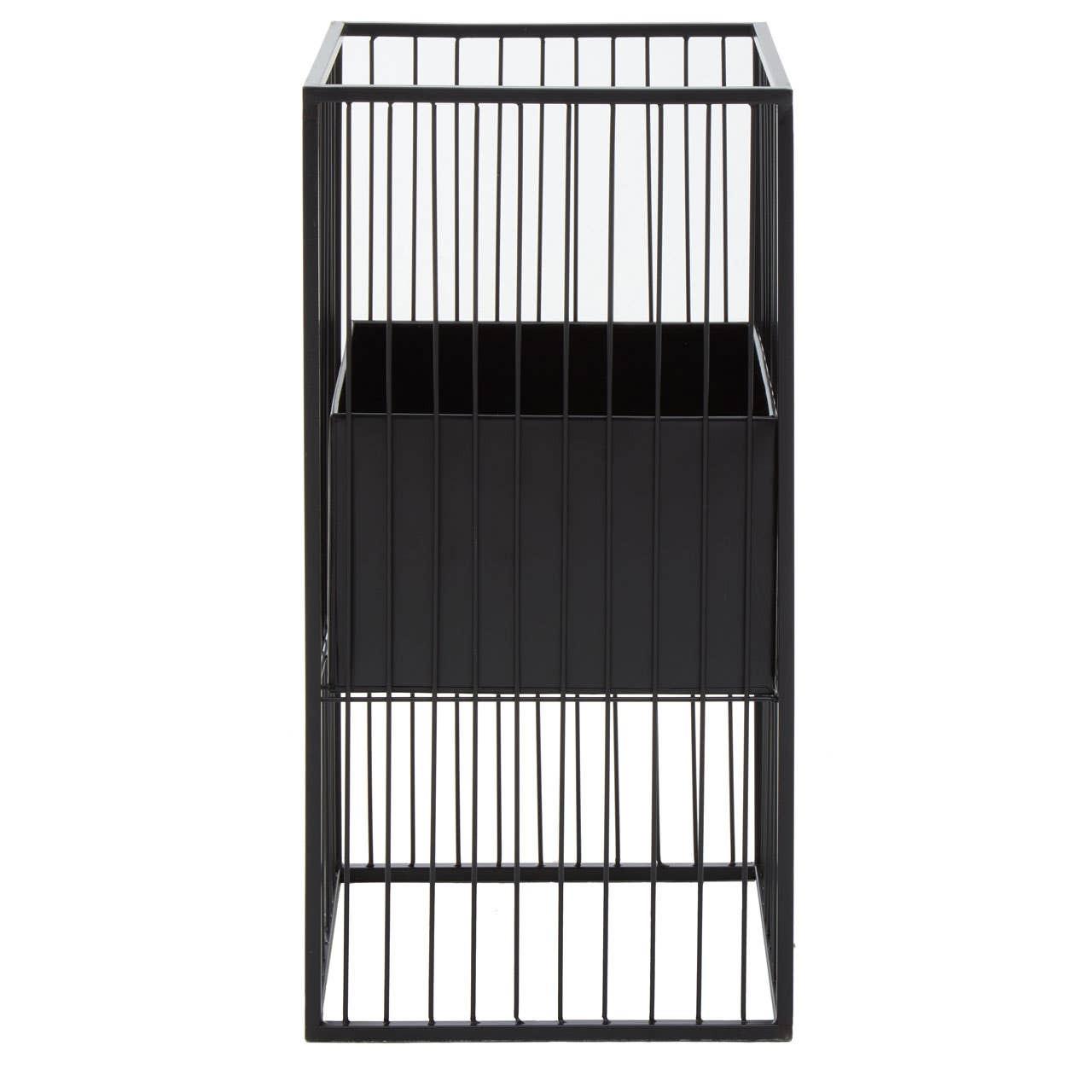 Alden Black Floor Standing Planter | Kaiku