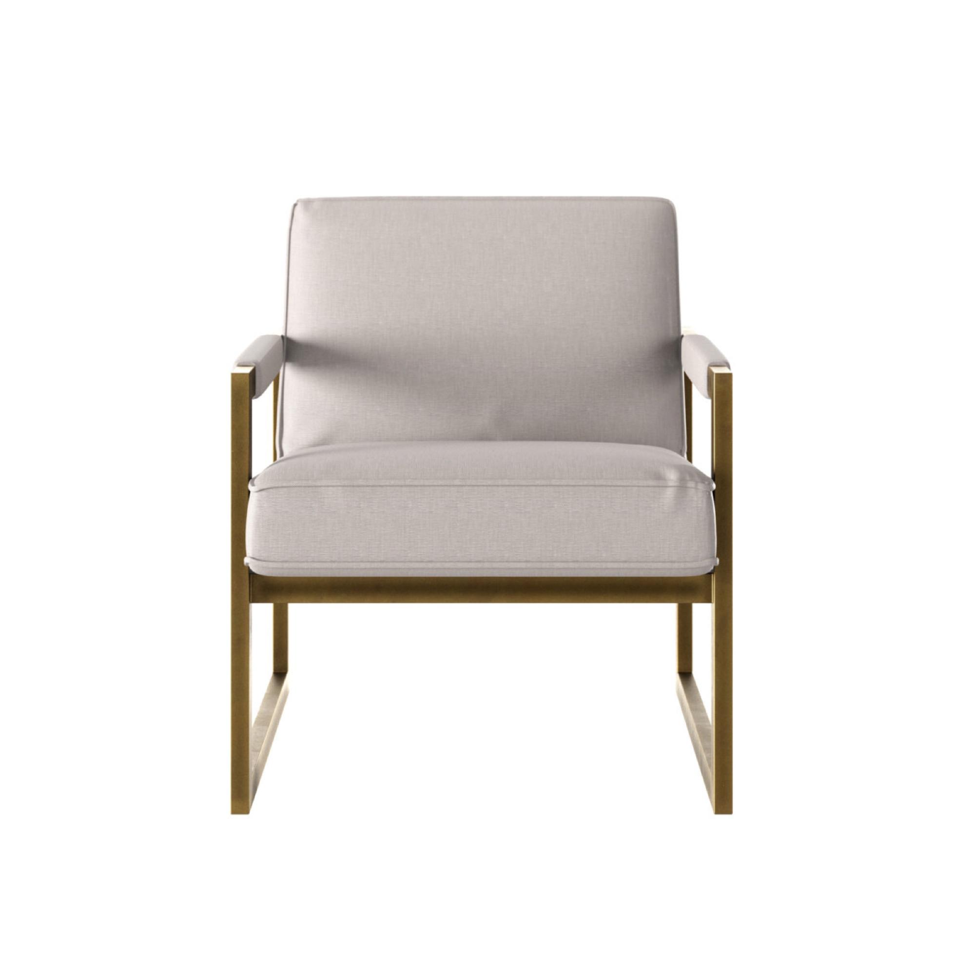 Mickleton Cream Chenille Armchair | Kaiku