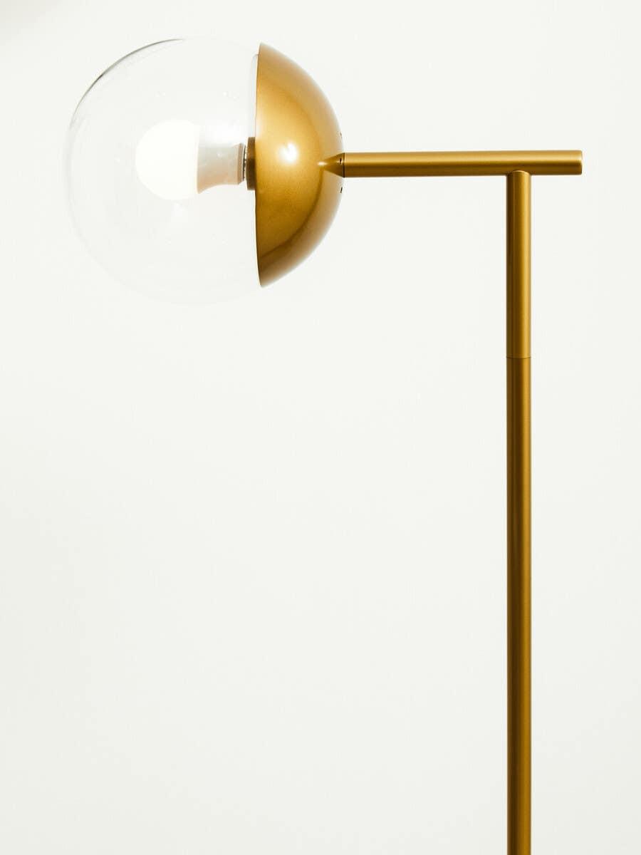 Revive Gold Finish Metal Floor Lamp | Kaiku