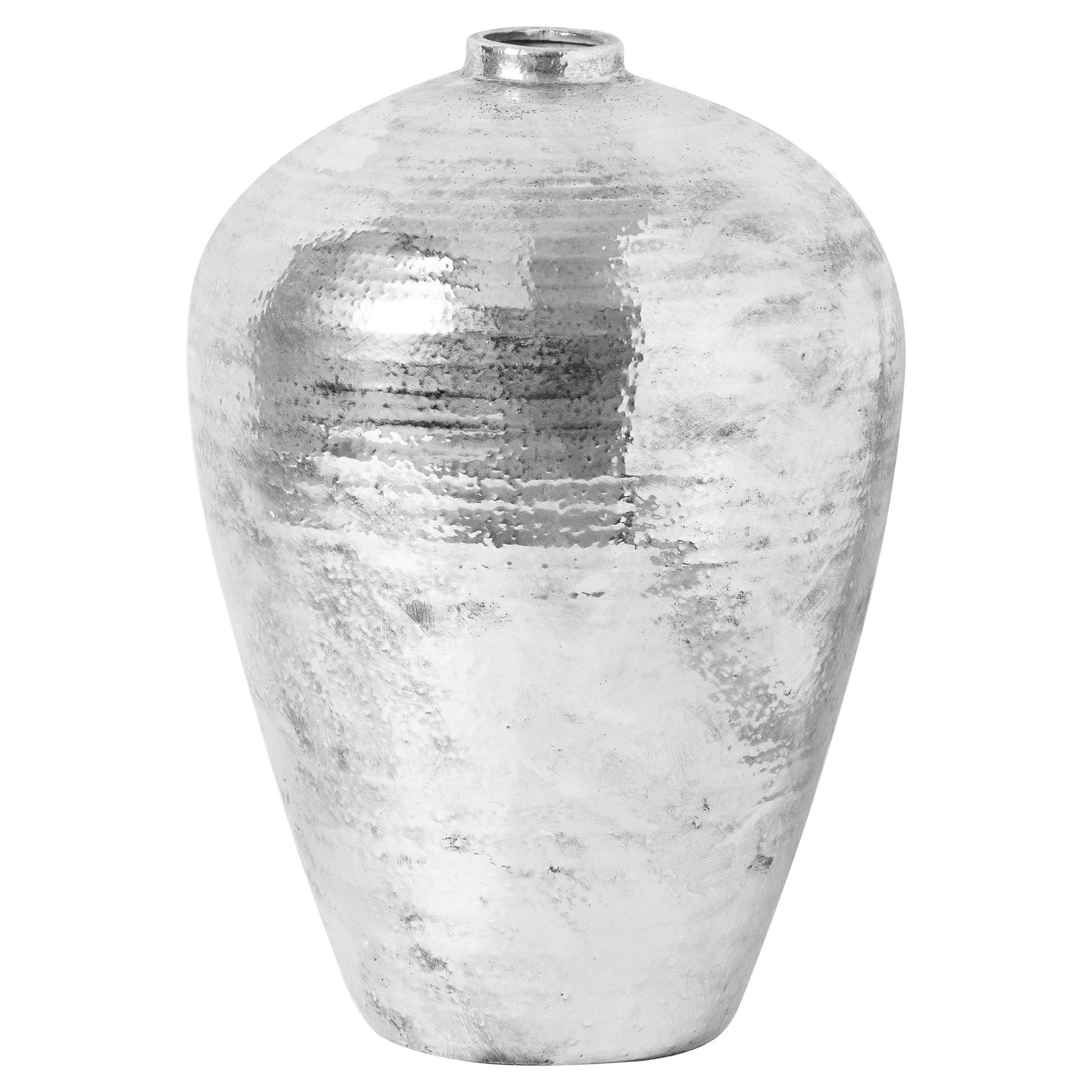 Large Hammered Silver Astral Vase | Kaiku