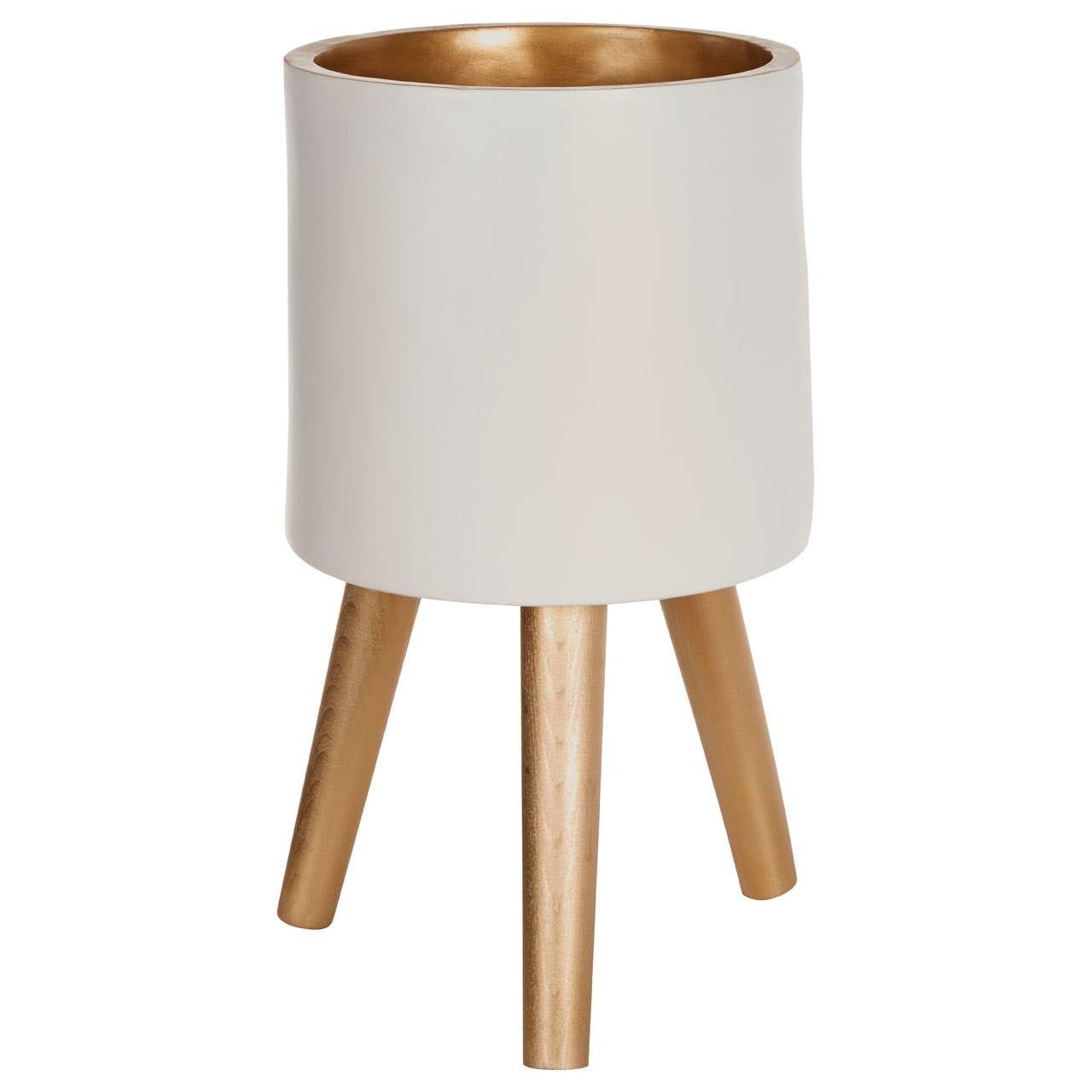 Darnell Small White Planter | Kaiku