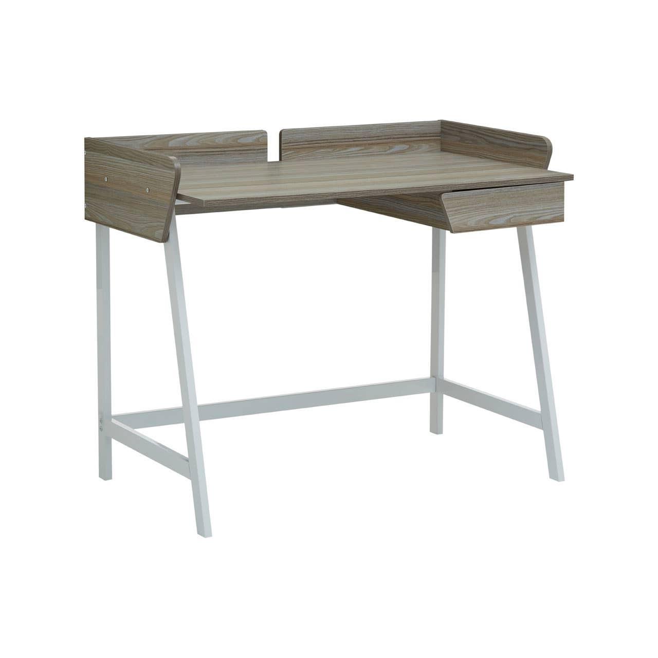 Bradbury Light Oak Veneer Desk with 1 Drawer | Kaiku