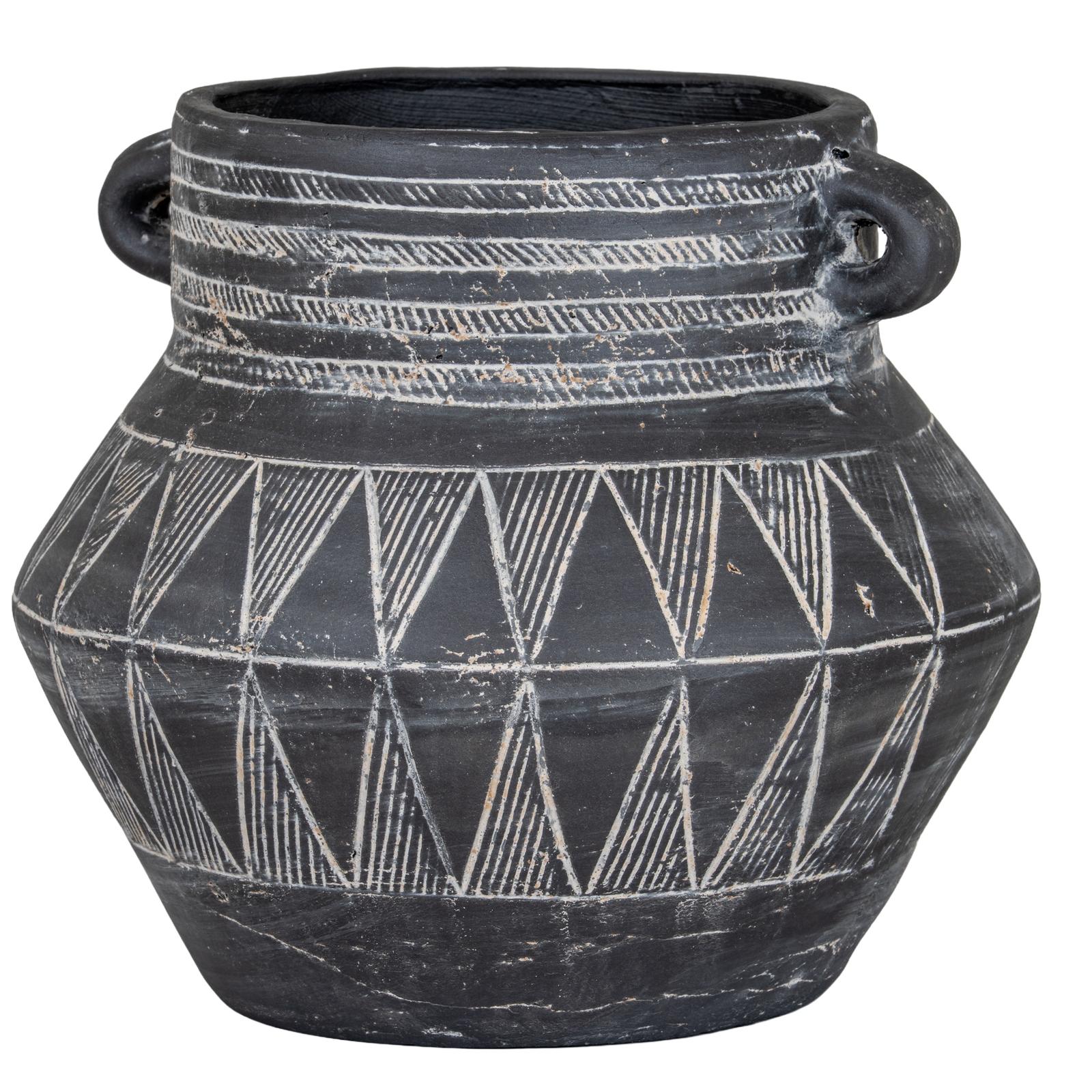 Etched Collection Tall Pot With Handle | Kaiku