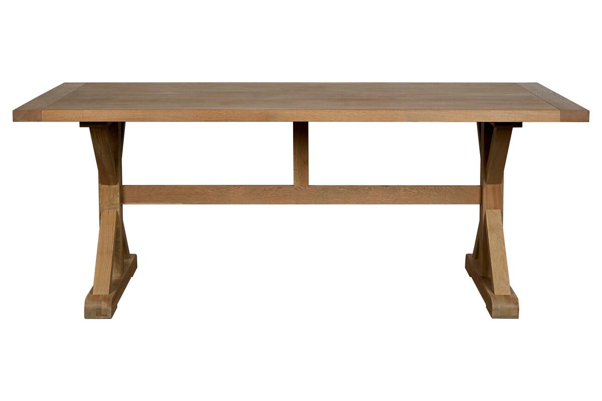 Lyon Grey Finish Oak Wood Dining Table | Kaiku