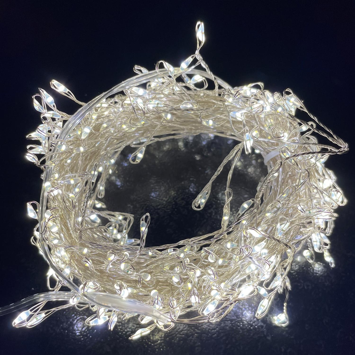 7.2m Plug In LED Warm White Cluster Micro Lights | Kaiku