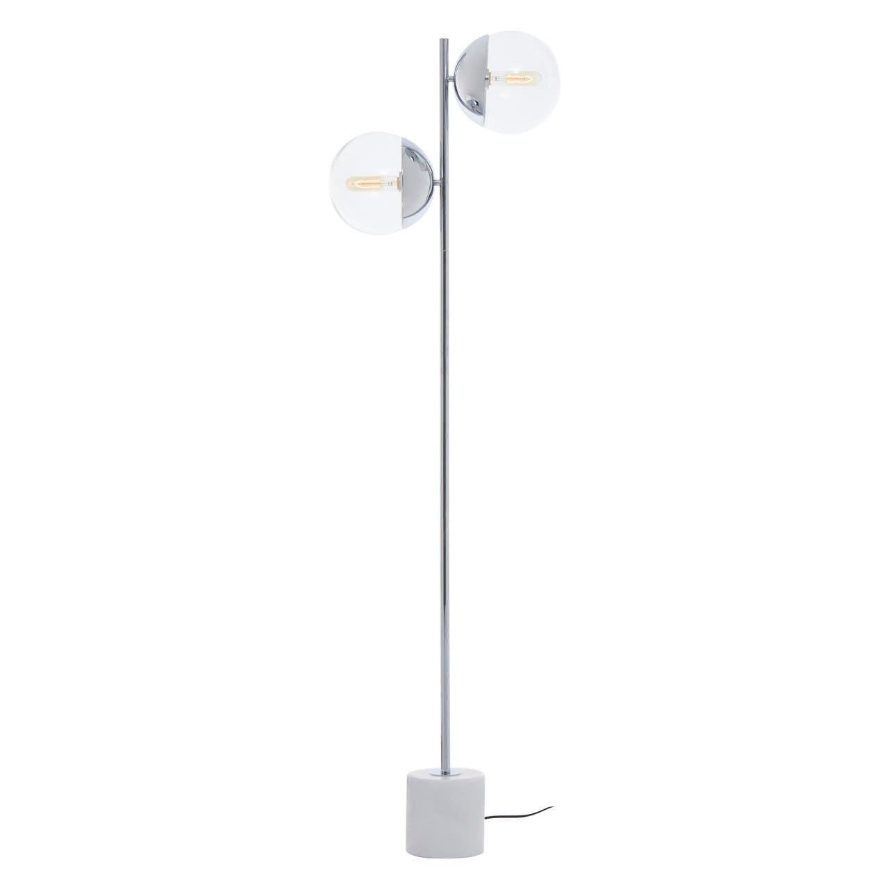 Revive Chrome Finish 2 Light Floor Lamp | Kaiku