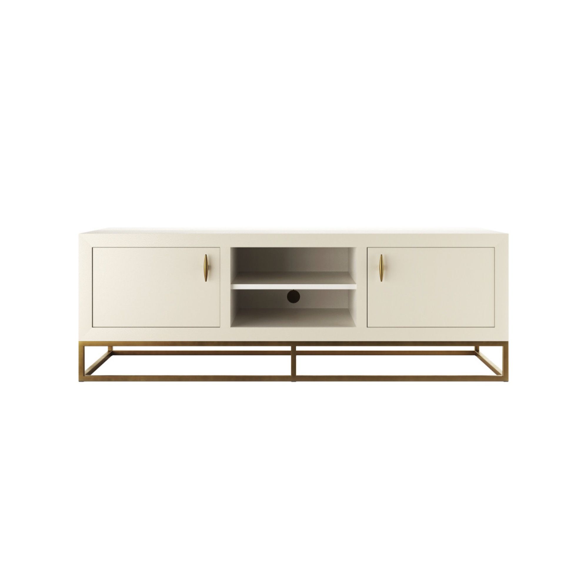Hampton Ivory Shagreen TV Unit | Kaiku