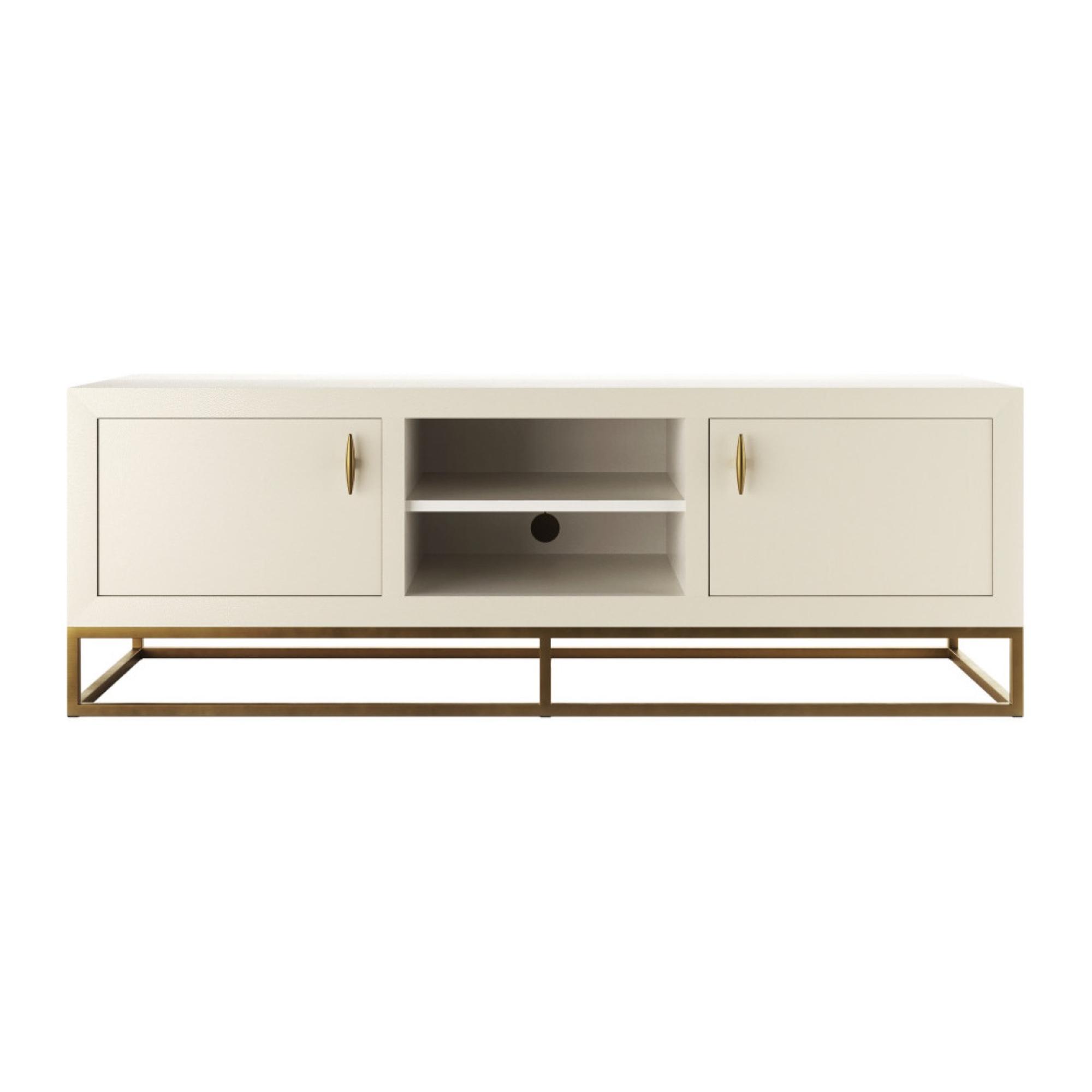 Hampton Ivory Shagreen TV Unit | Kaiku