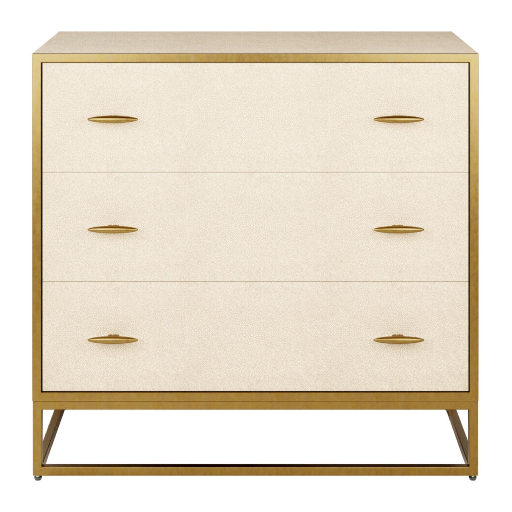 Hampton Ivory Shagreen Chest of Drawers | Kaiku