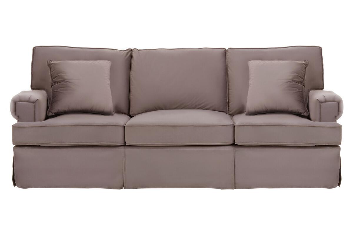 Ralph Three Seat Mink Velvet Sofa | Kaiku