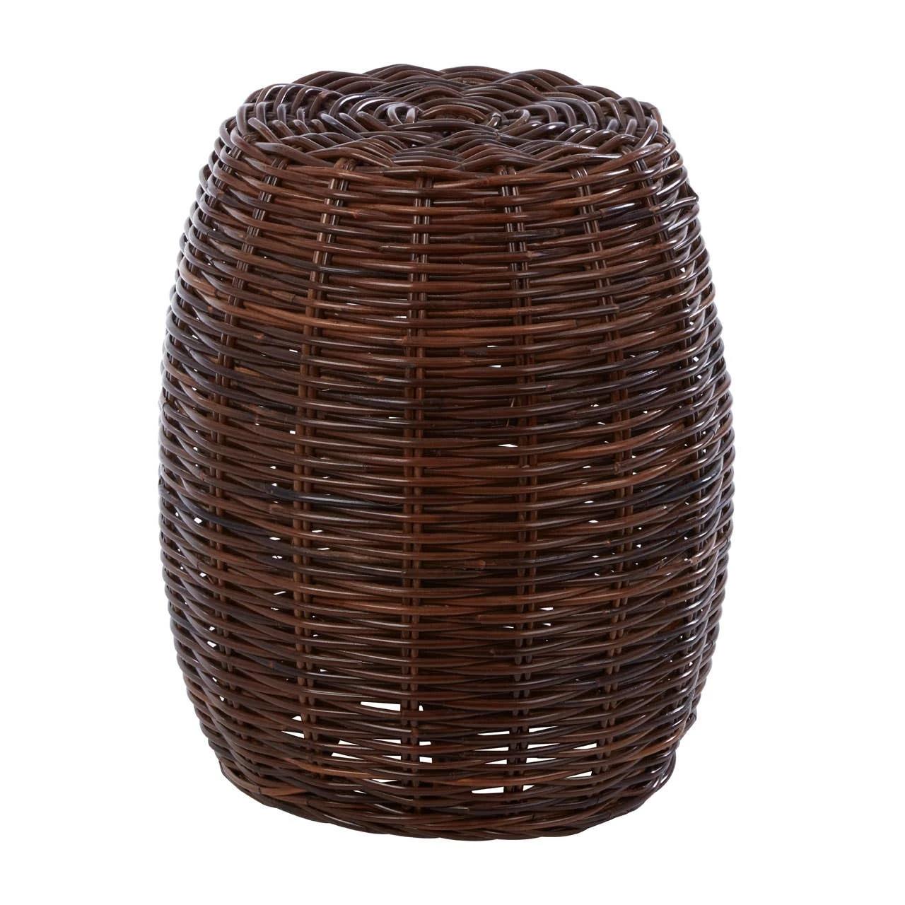 Maka Natural Croco Rattan Stool | Kaiku