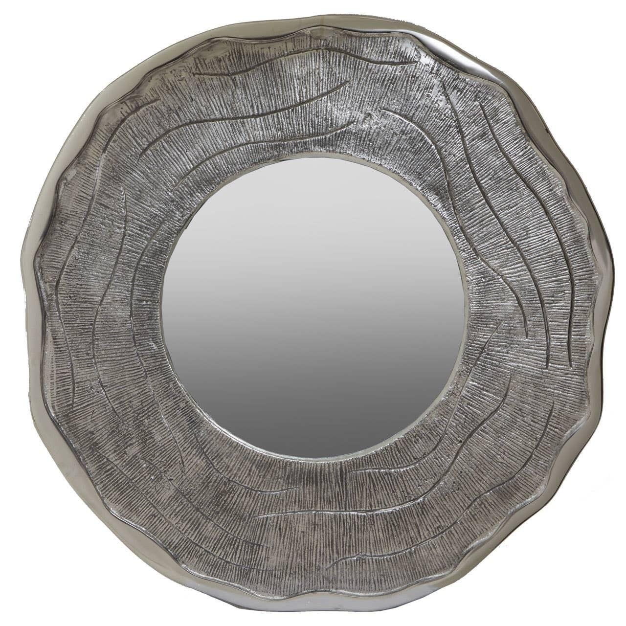 Silva Large Oak Effect Silver Wall Mirror | Kaiku
