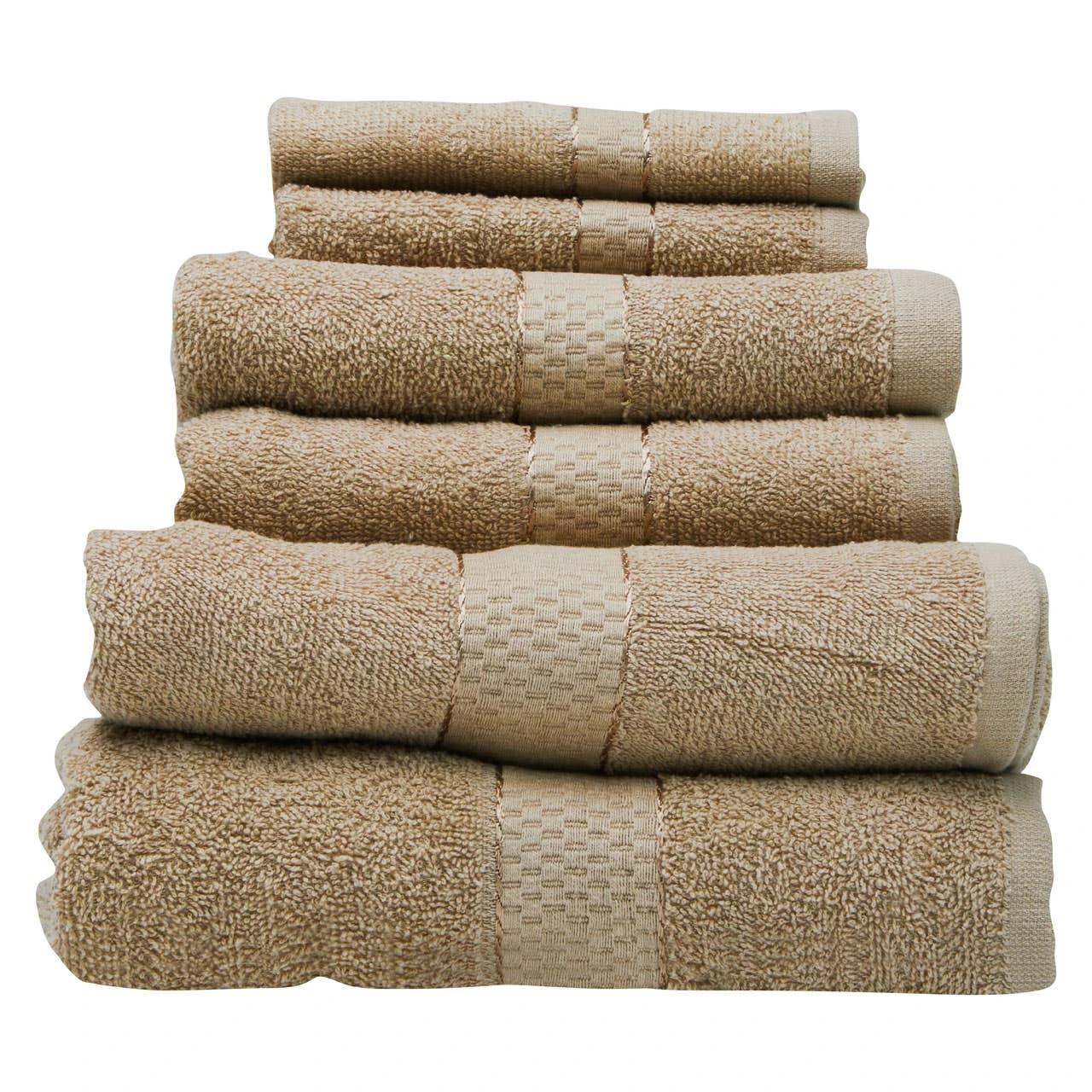 Thread and Loom 6 Piece Warm Sand Towel Set | Kaiku