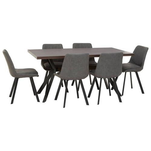 Westford Rectangle Dining Table with 6 Chairs Set | Kaiku