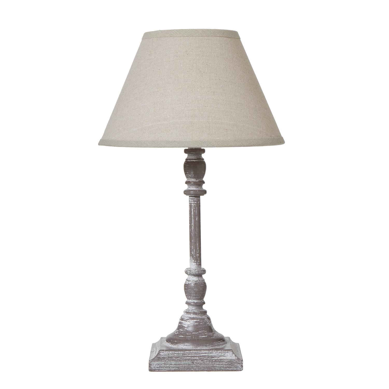 Antia Stem Table Lamp With Linen Shade | Kaiku