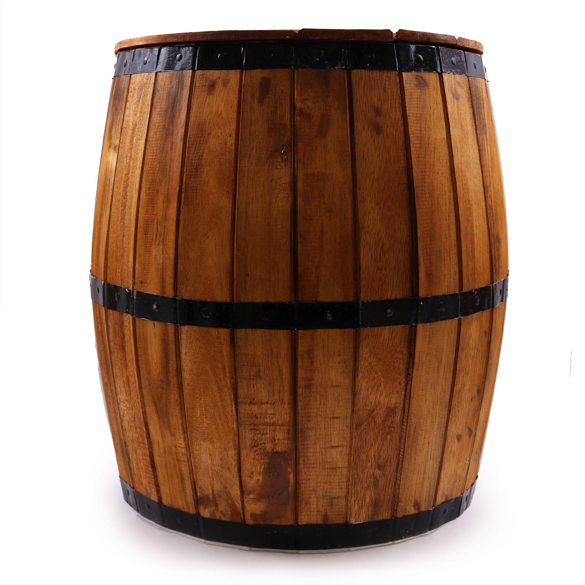 Beer Barrel Table – Natural Wood 60 x 48.5 cm | Kaiku