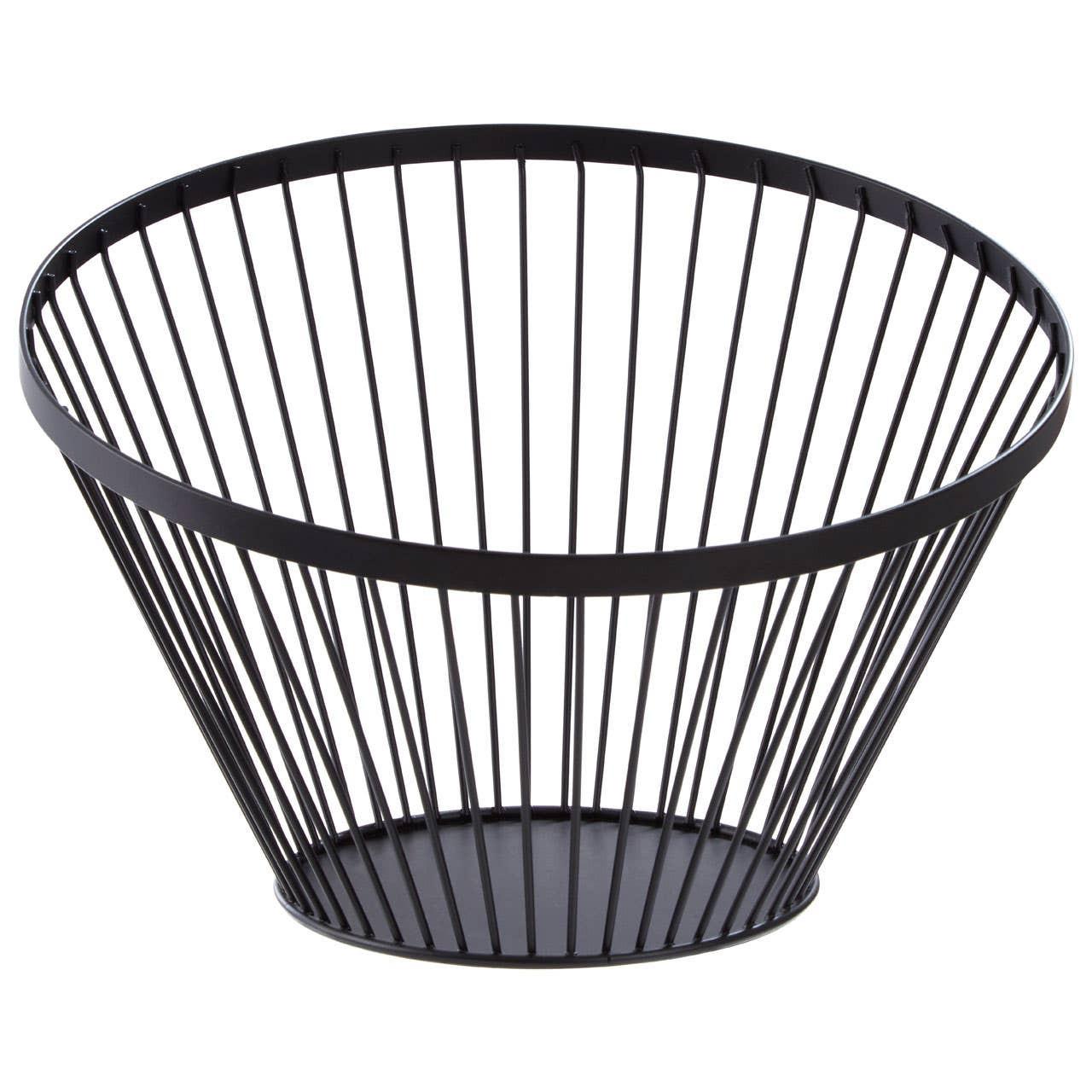 Emery Matt Black Wire Basket | Kaiku