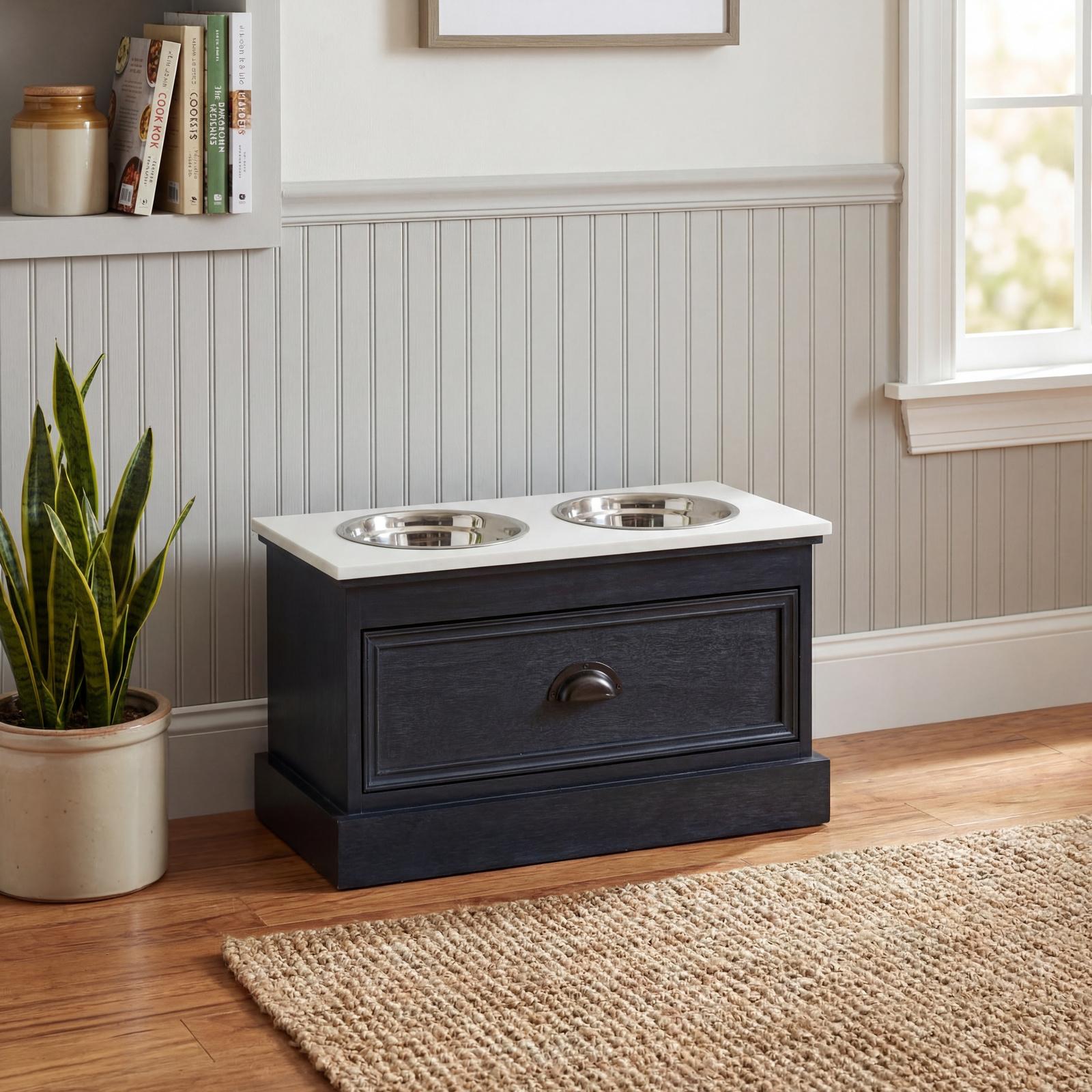 Contour Collection Pet Feeder Table | Kaiku