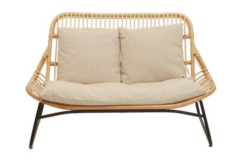 Manado Natural Rattan Sofa with Cushions | Kaiku