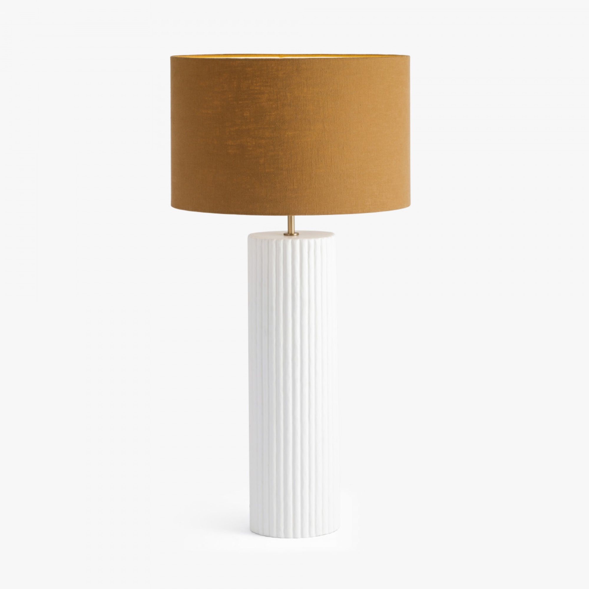 Large Ribbed Gesso Table Lamp | Kaiku