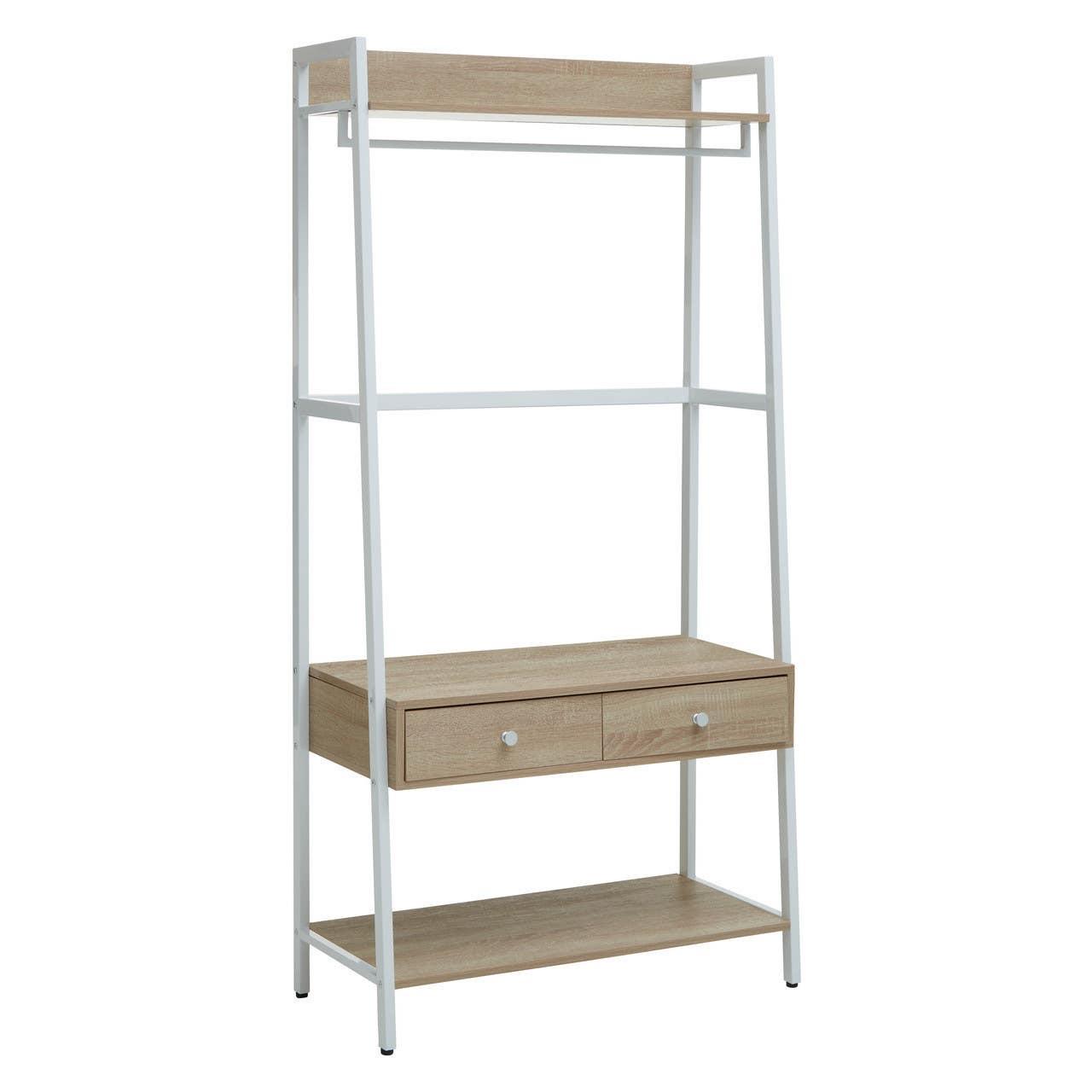 Bradbury Natural Oak Effect Open Wardrobe | Kaiku