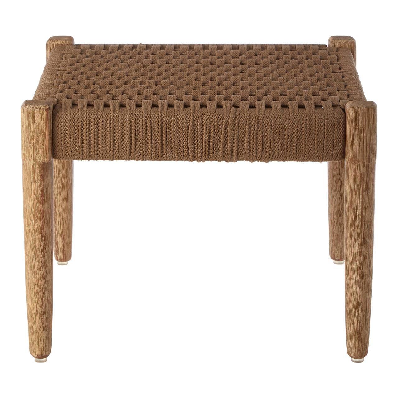 Opus Woven Rope Footstool | Kaiku