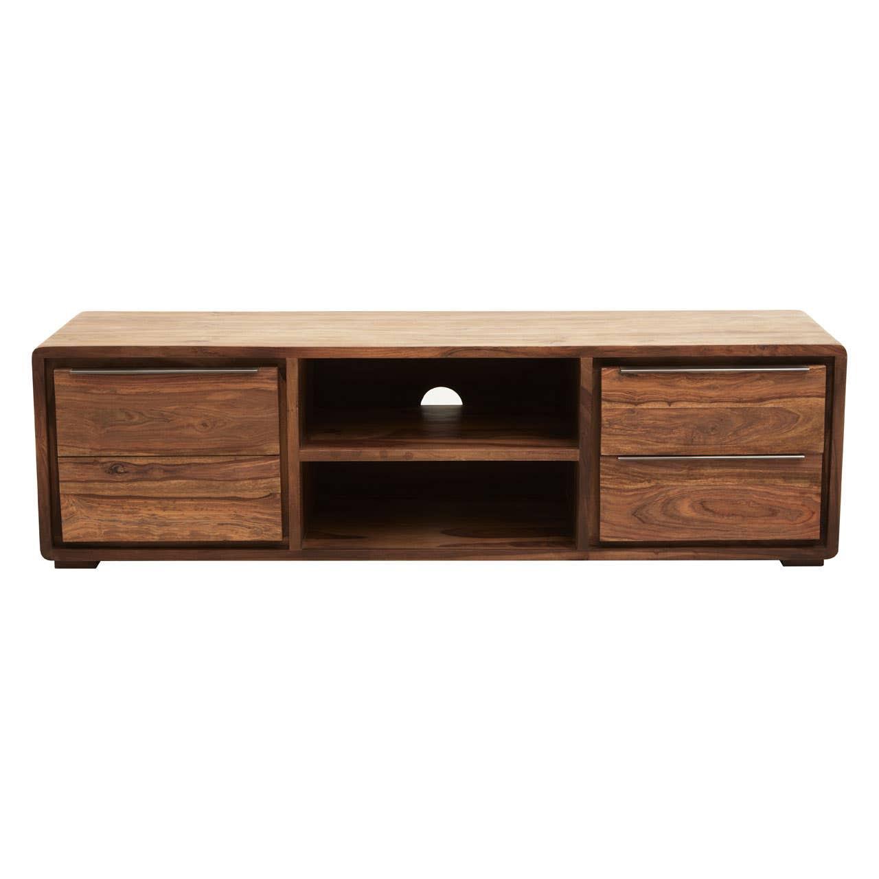 Surati Sheesham And Acacia Wood Media Unit | Kaiku