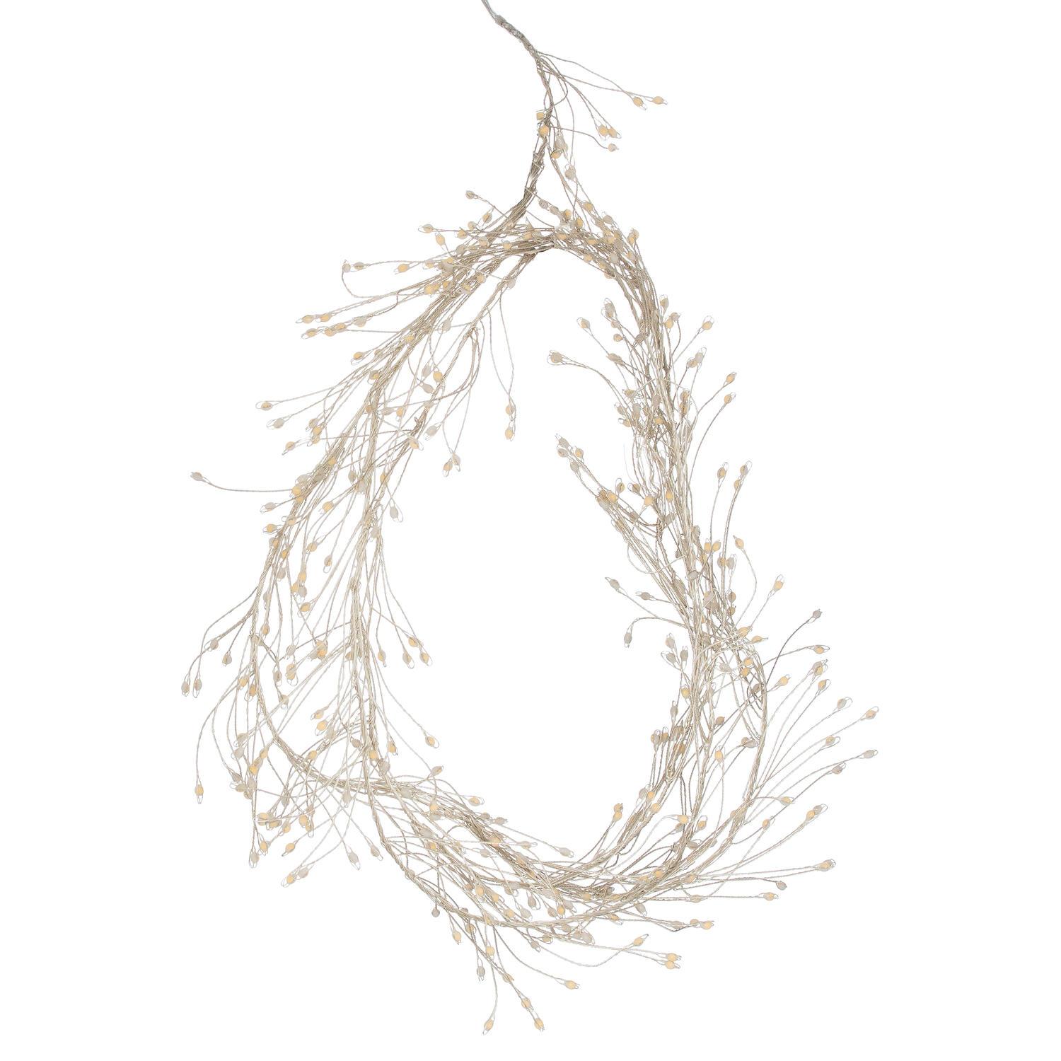 2.75m\9ft Plug-In LED 8 Sequence Warm White Cluster String | Kaiku