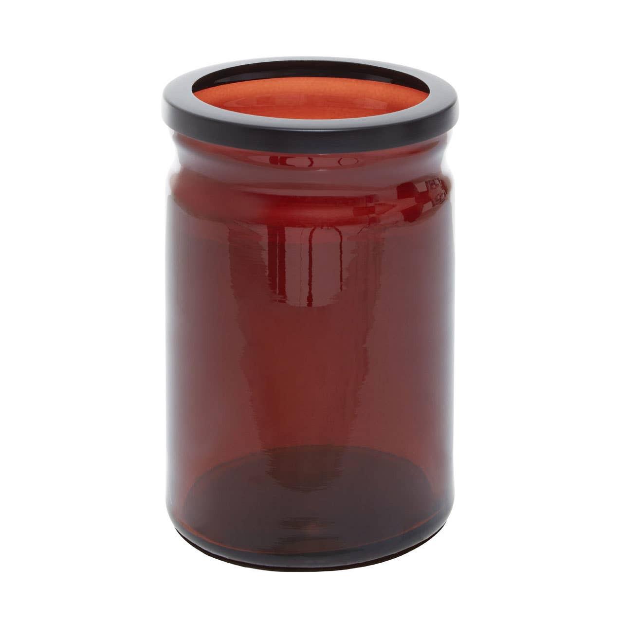 Allegra Brown Glass Bathroom Tumbler | Kaiku