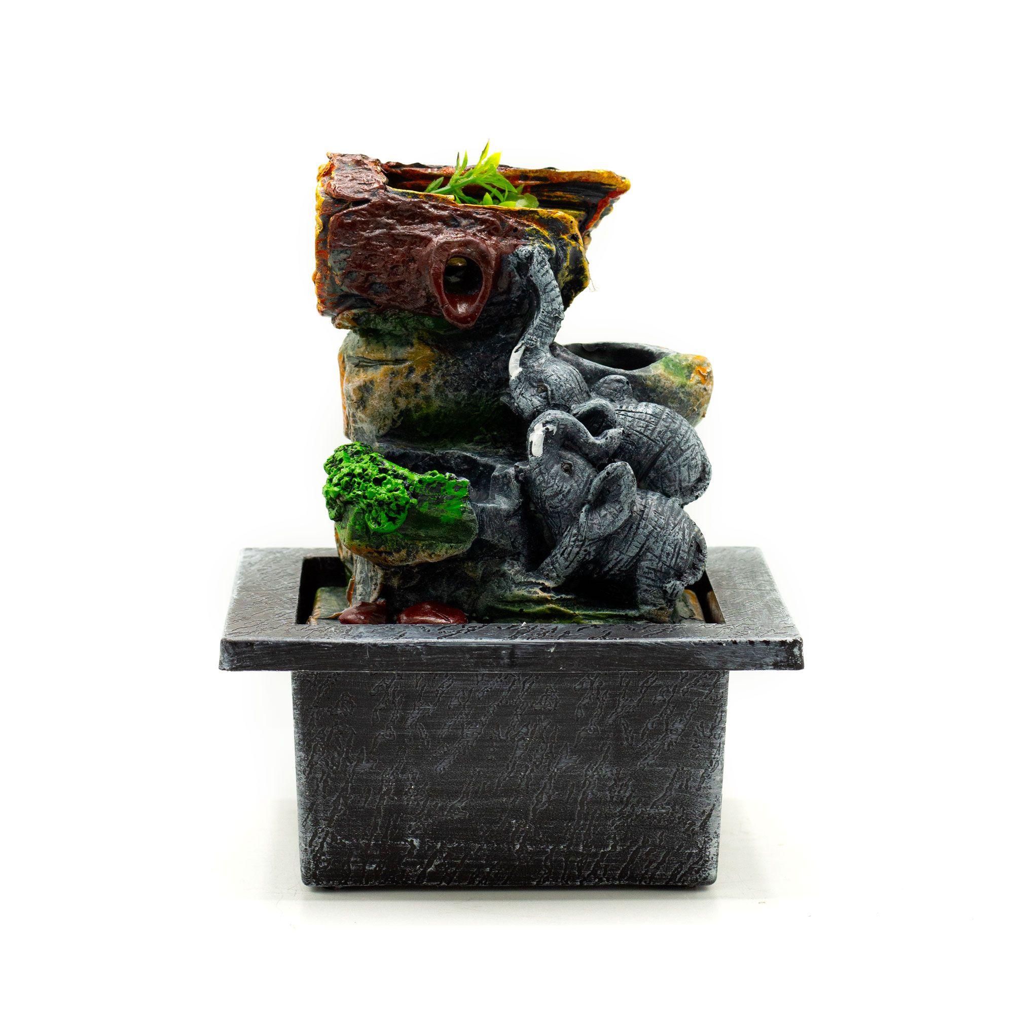 Tabletop Water Feature - 20cm - Elephant in Love | Kaiku