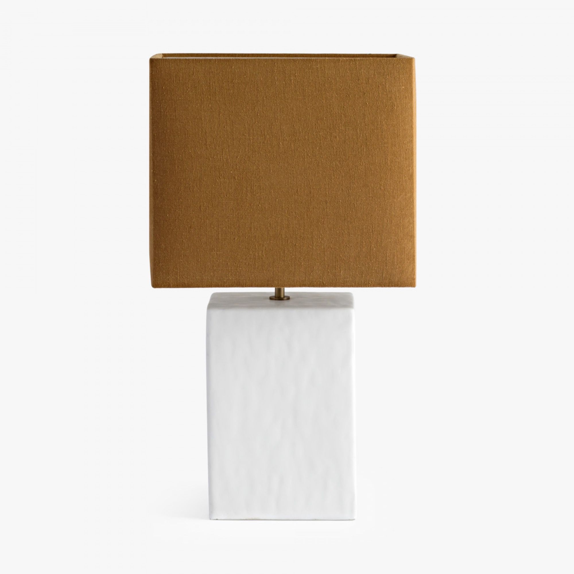 Small Rectangular Gesso Table Lamp | Kaiku