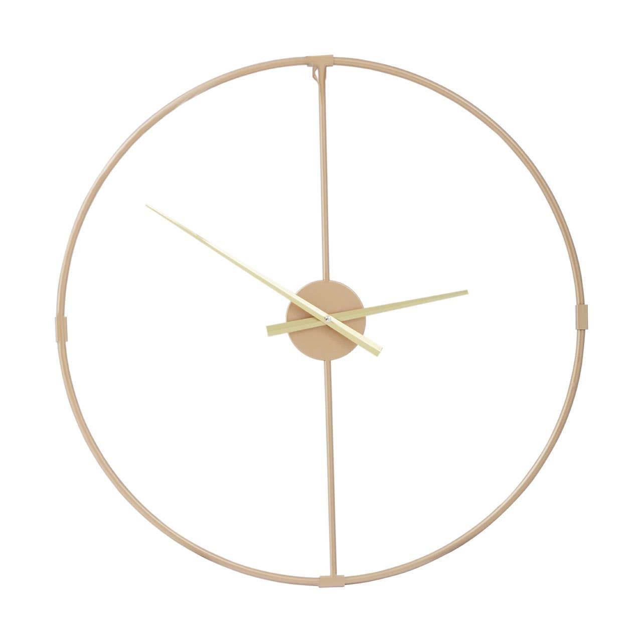 Beauly Metal Wall Clock with Gold Finish | Kaiku