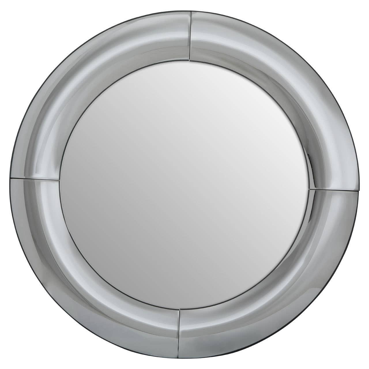 Josie Silver Round Wall Mirror | Kaiku