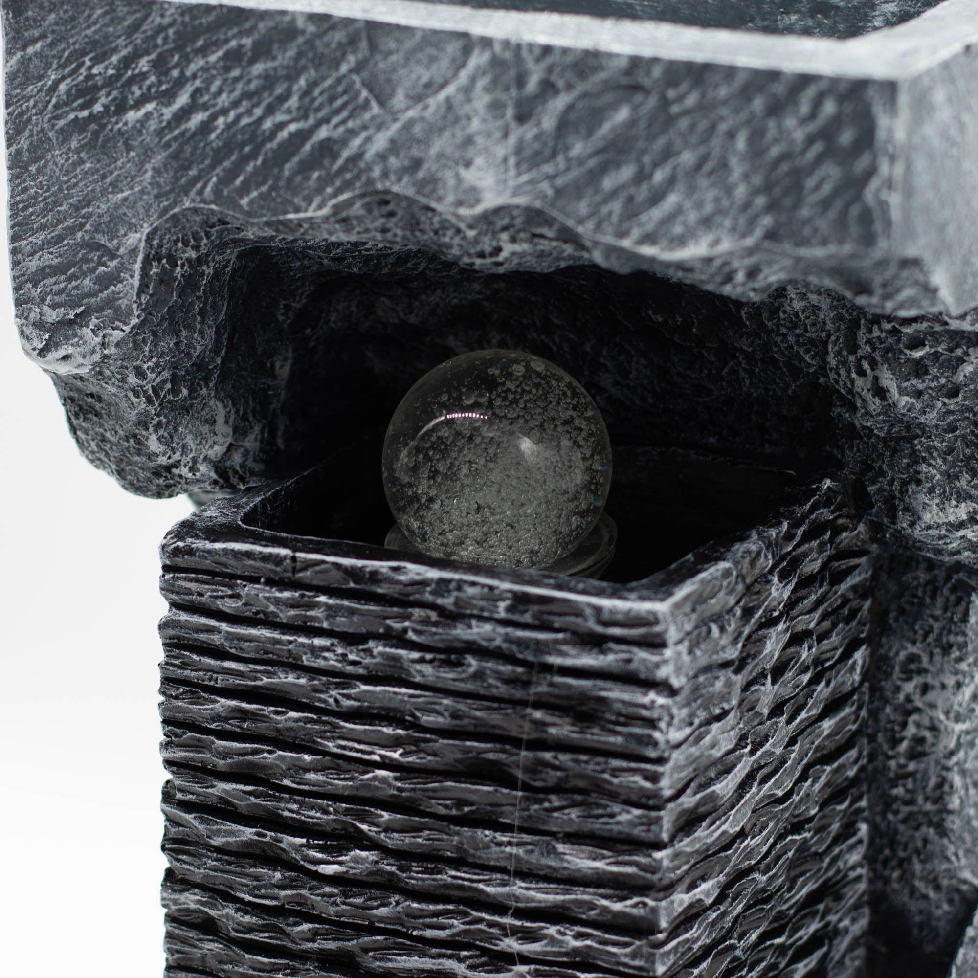 Grand Water Feature - Colour Changing Crystal Ball in Rock | Kaiku
