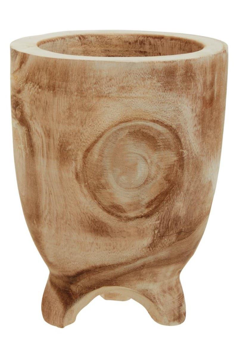 Arlo Small Natural Wooden Planter | Kaiku