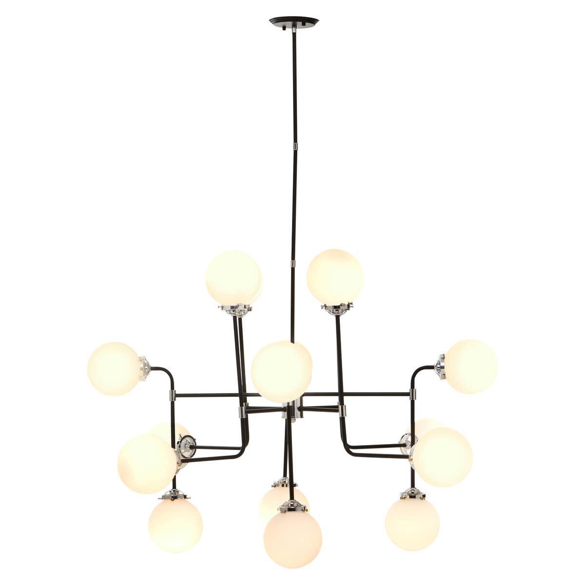 Abira Black Finish 16 Arm Statement Pendant Light | Kaiku