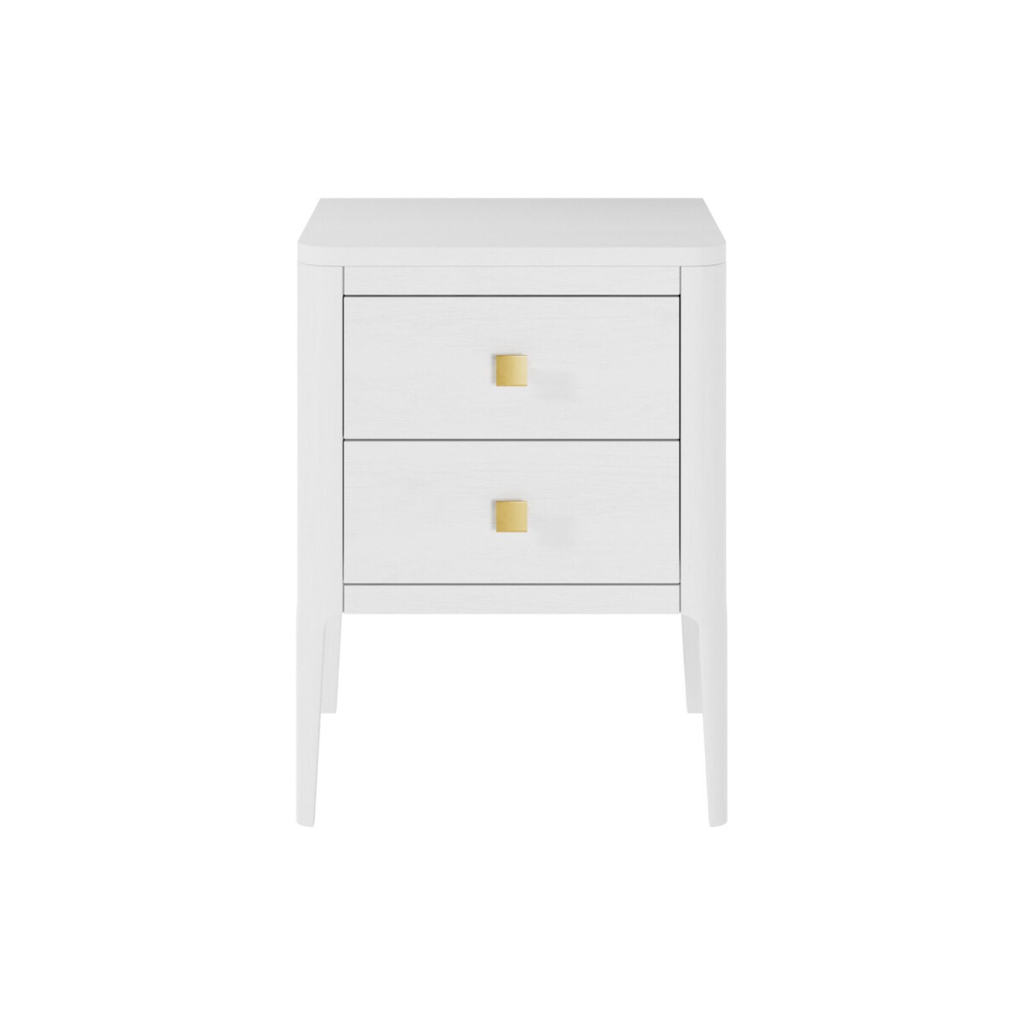 Abberley White Bedside Table | Kaiku