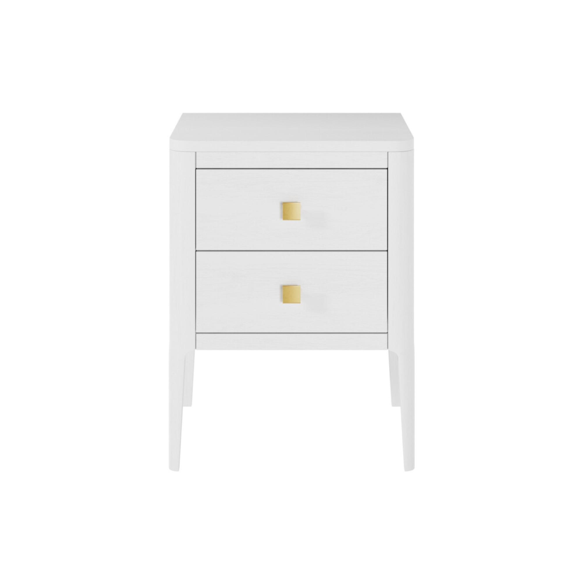 Abberley White Bedside Table | Kaiku