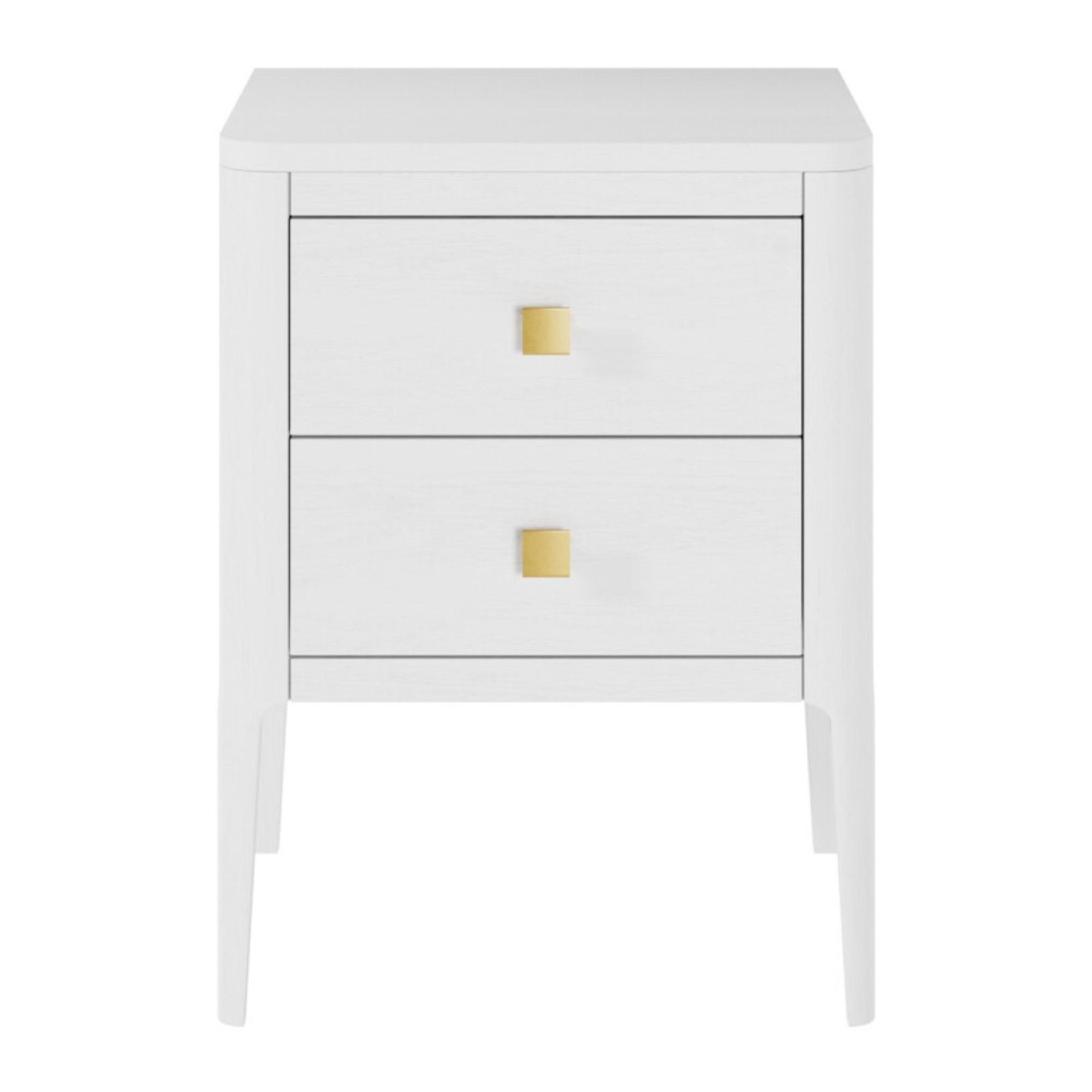 Abberley White Bedside Table | Kaiku