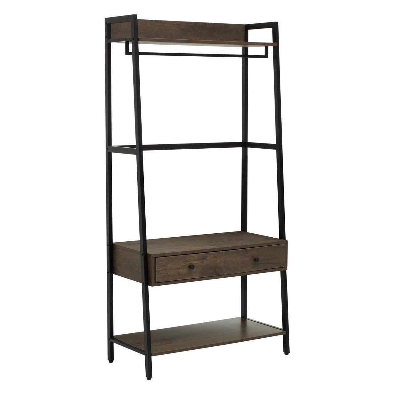 Bradbury Dark Oak Effect Open Wardrobe | Kaiku